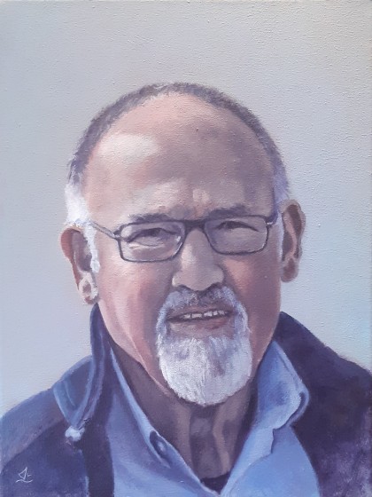'Klaas' acrylverf 30 x 40 cm