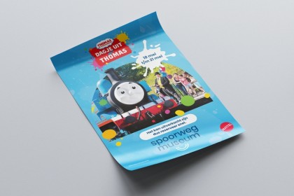A2 poster dagje uit met thomas spoorwegmuseum
