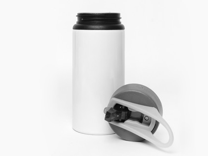 Alu Drink Bottle 500ml White With Handle2
