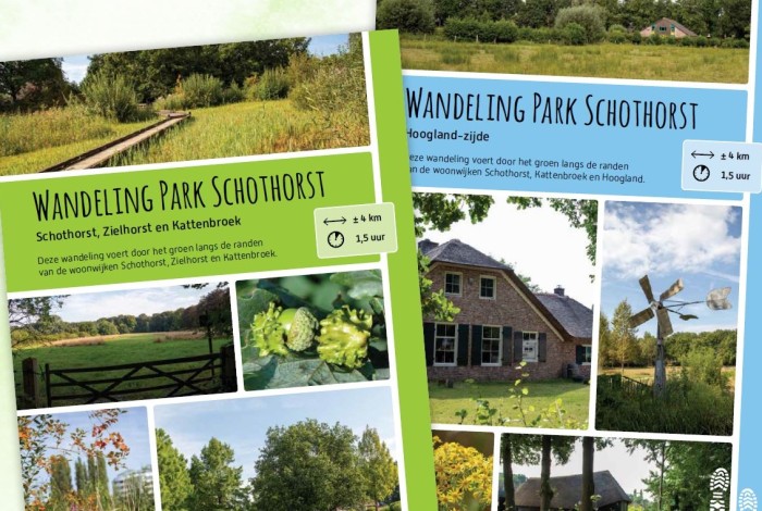 Folders van de wandelingen.