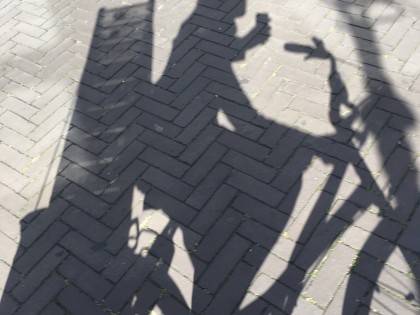 Carolien Adriaansche - plastic waste on bicycle