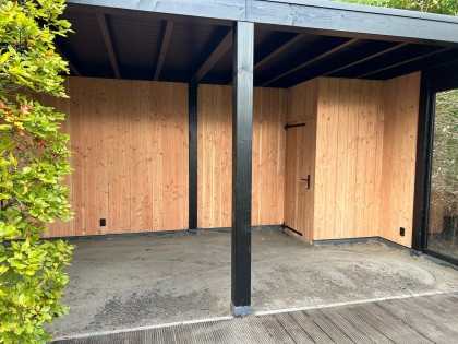 Trendhout palermo zwart met hout