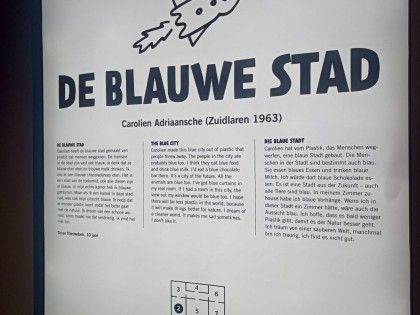 Carolien Adriaansche - tekst bij De Blauwe Stad geschreven door  Tesse Nieuwdam, 10 jaar