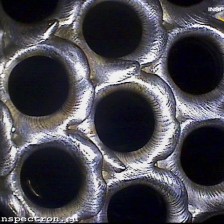 Weld inspection heat exchanger