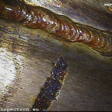 Weld inspection heat exchanger