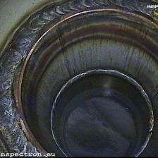 Weld inspection heat exchanger