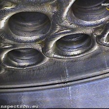 Weld inspection heat exchanger