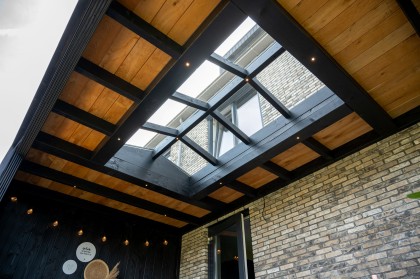 licht straat eiken planken