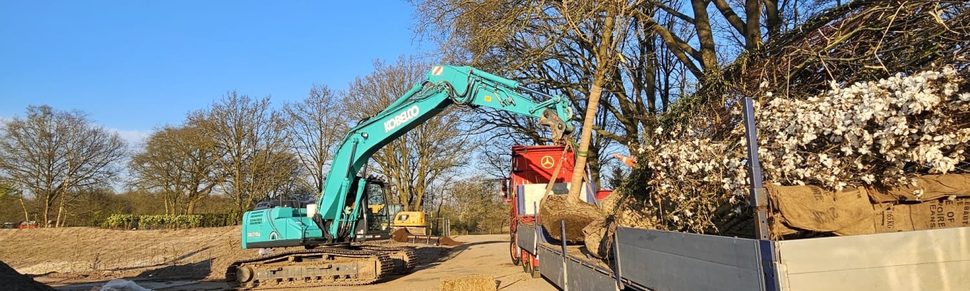 Grond afgraven tuin