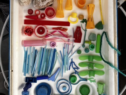 Carolien Adriaansche - Mediterranean Sea - collection of small plastic waste