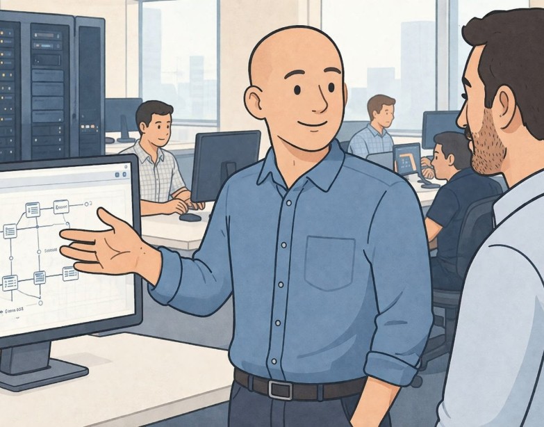 IT-manager on the job