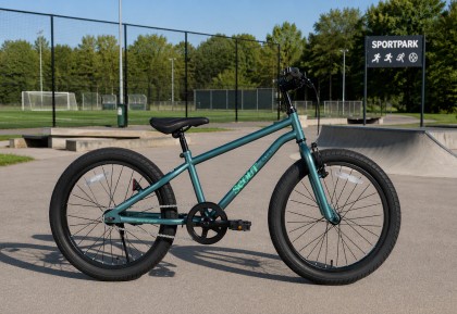 Fiets op sportpark
