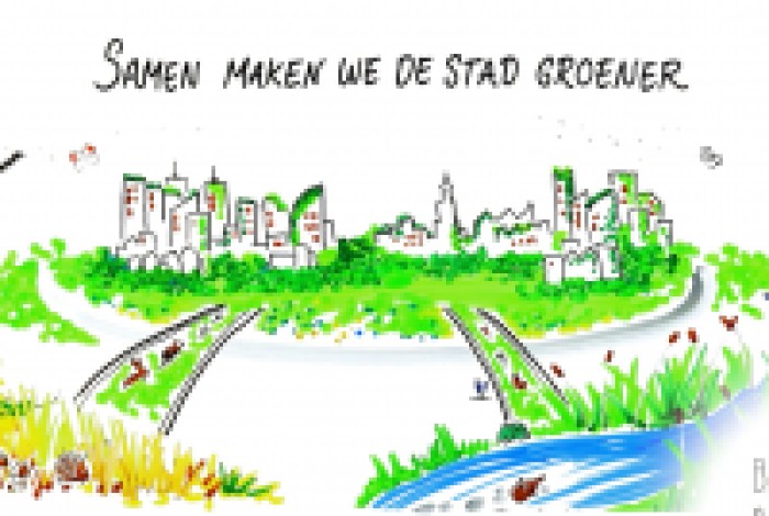 Illustratie Samen maken we de stad groener