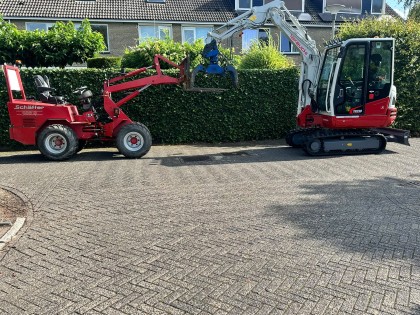 Grondwerk Shovel en graafmachine