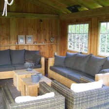 Op maat gemaakte loungekussens incl kussenhoezen
