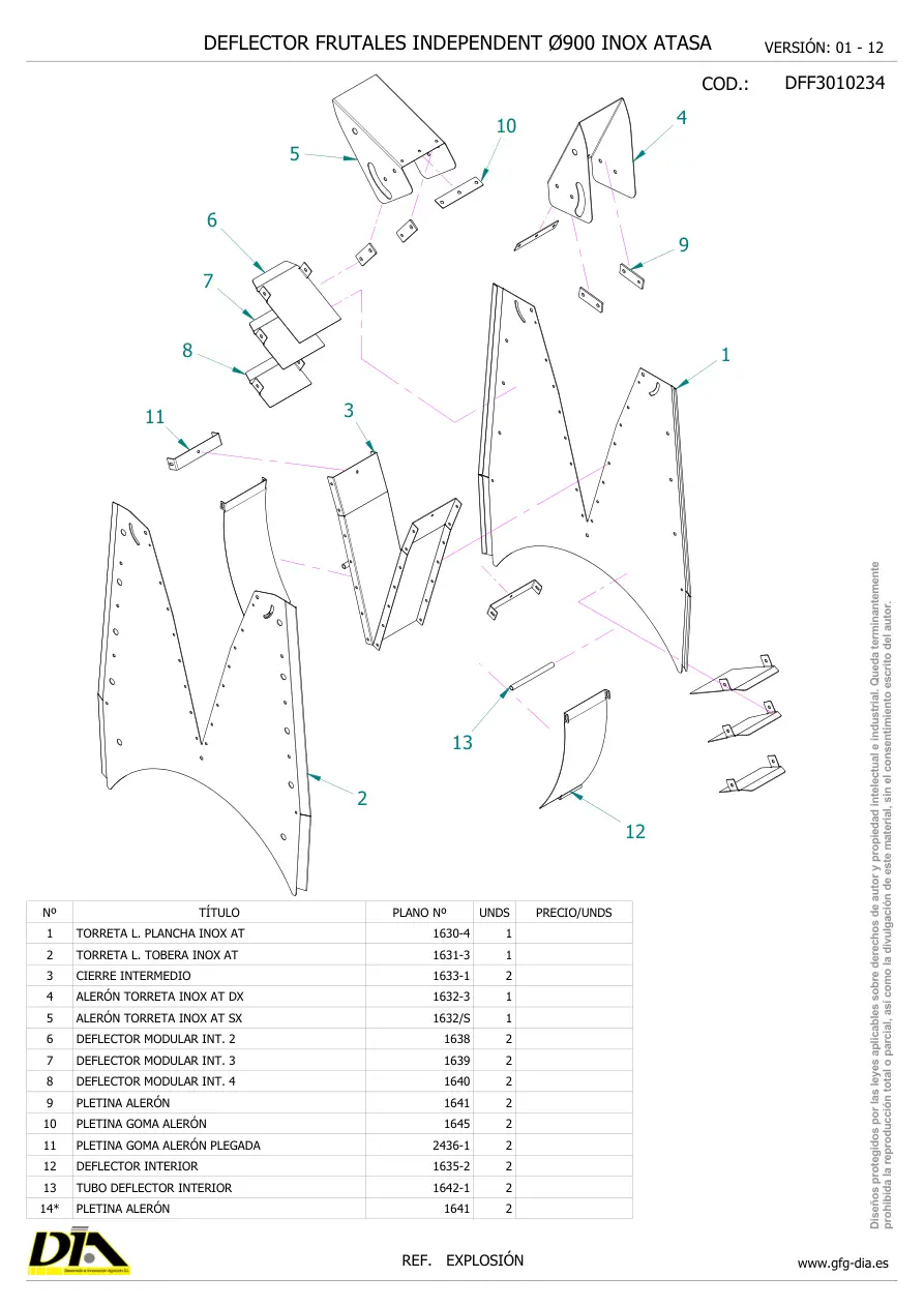 Atasa Tower Rovic & Leers Parts Manual