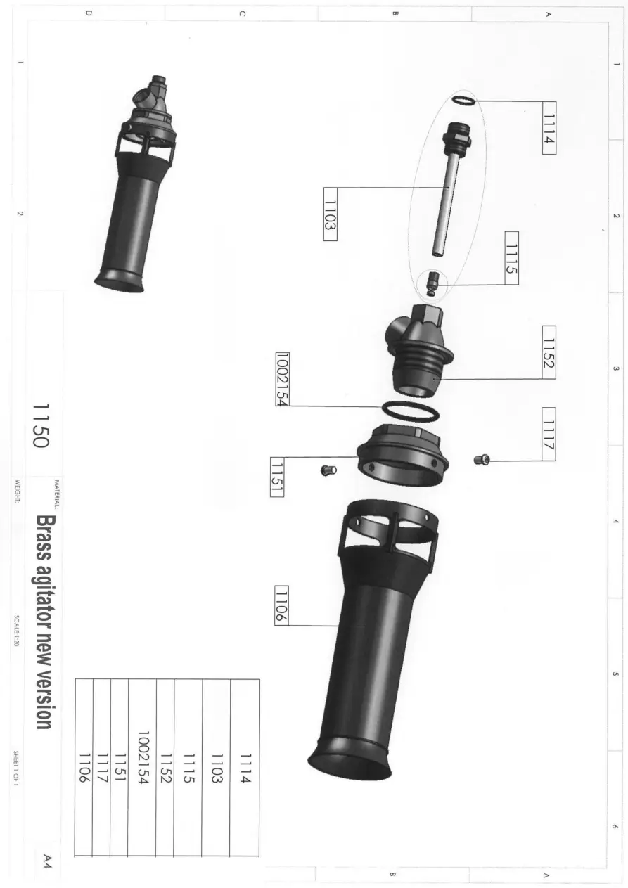 Atasa Agitator Rovic & Leers Parts Manual