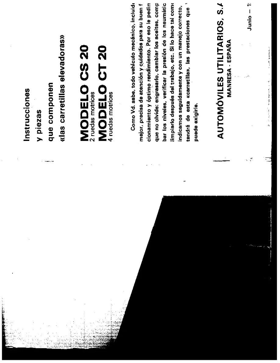 AUSA Cs Ct 20 1982 Parts Manual