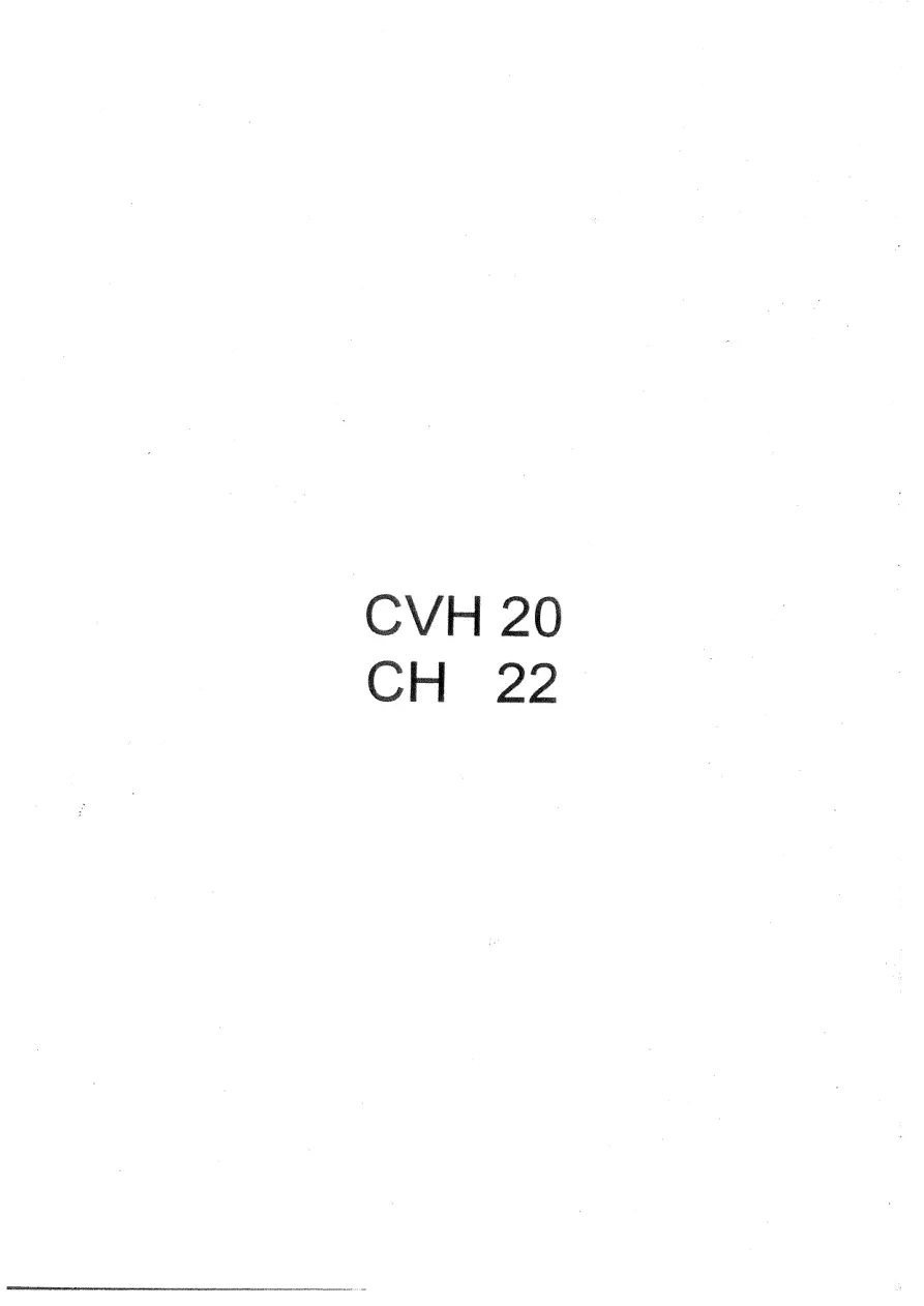 AUSA Cvh20 Ch22 Parts Manual