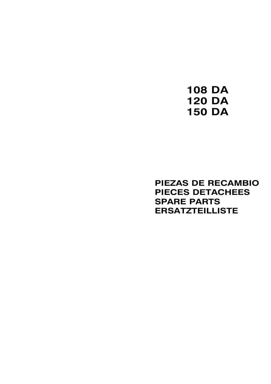 AUSA 108 120 150 Da Parts Manual