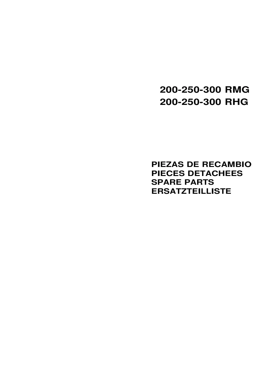 AUSA 200 250 300 Rmg Rhg Parts Manual