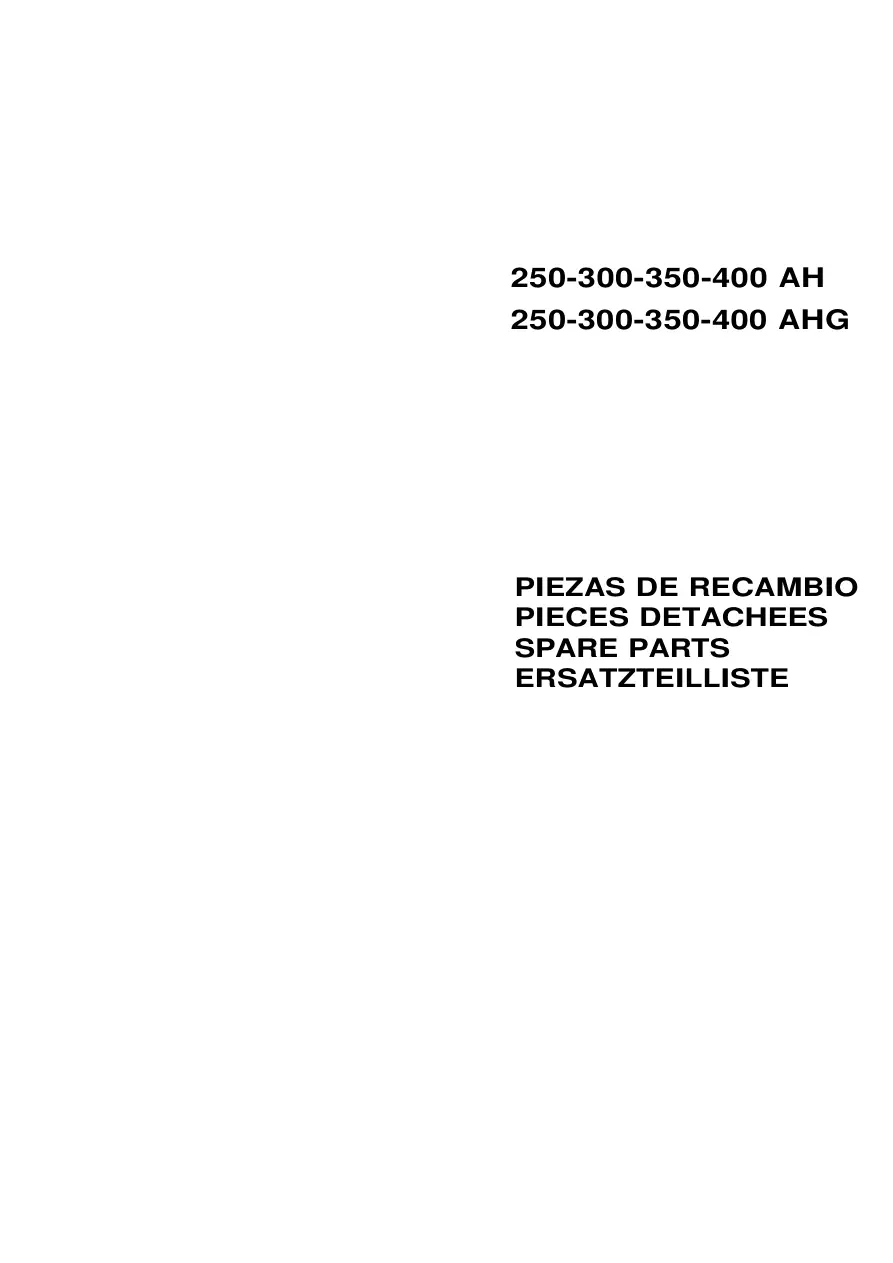 AUSA 250 300 350 400 Ah Ahg Parts Manual