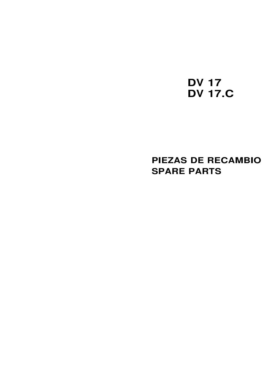 AUSA Dv17 Dv17C Parts Manual