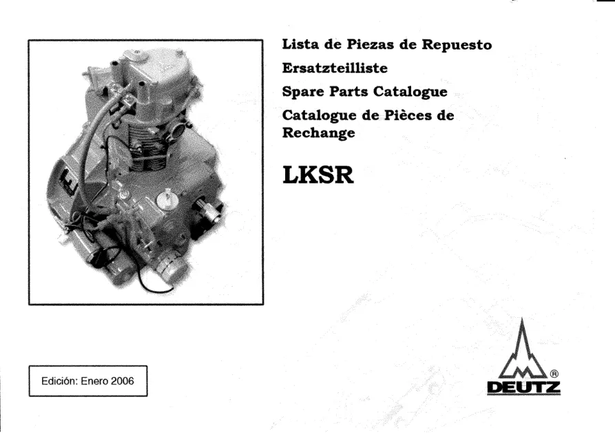 AUSA Lksr Deutz D987 2006 Parts Manual