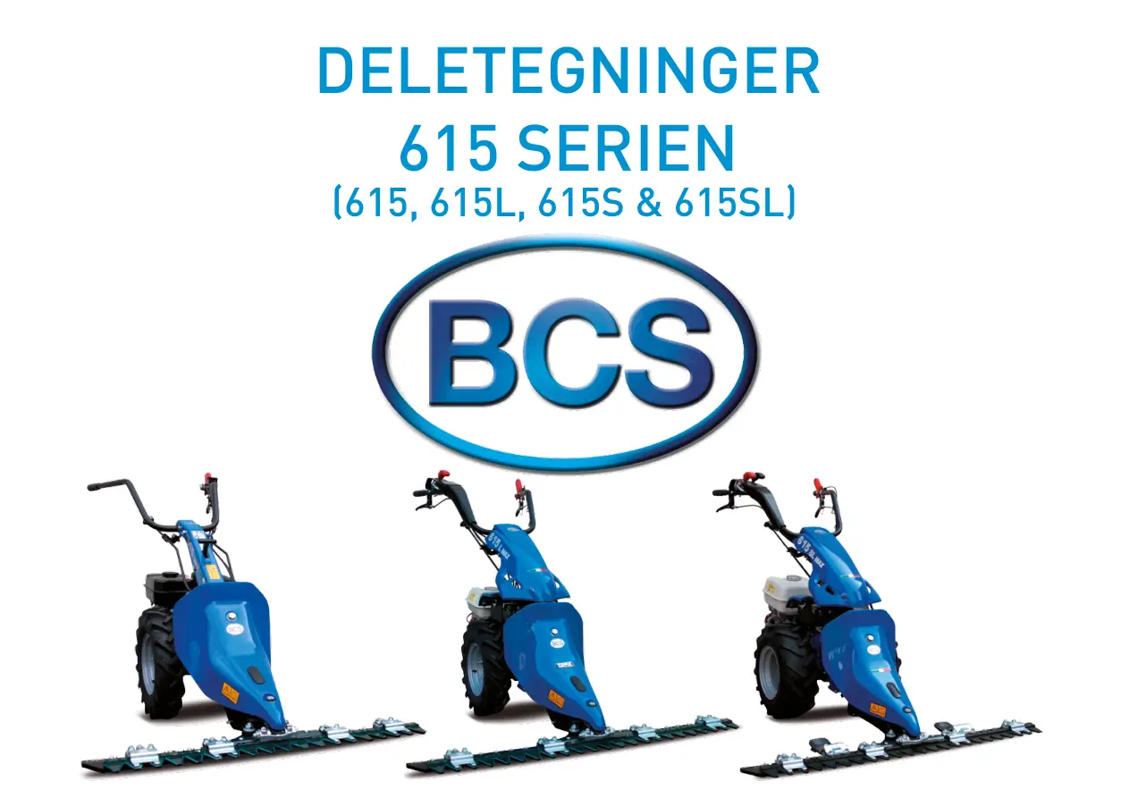 BCS 615 615L 615S 615Sl Parts Manual