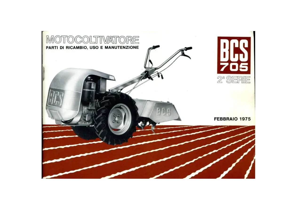 BCS 705 Ii 1975 Parts Manual