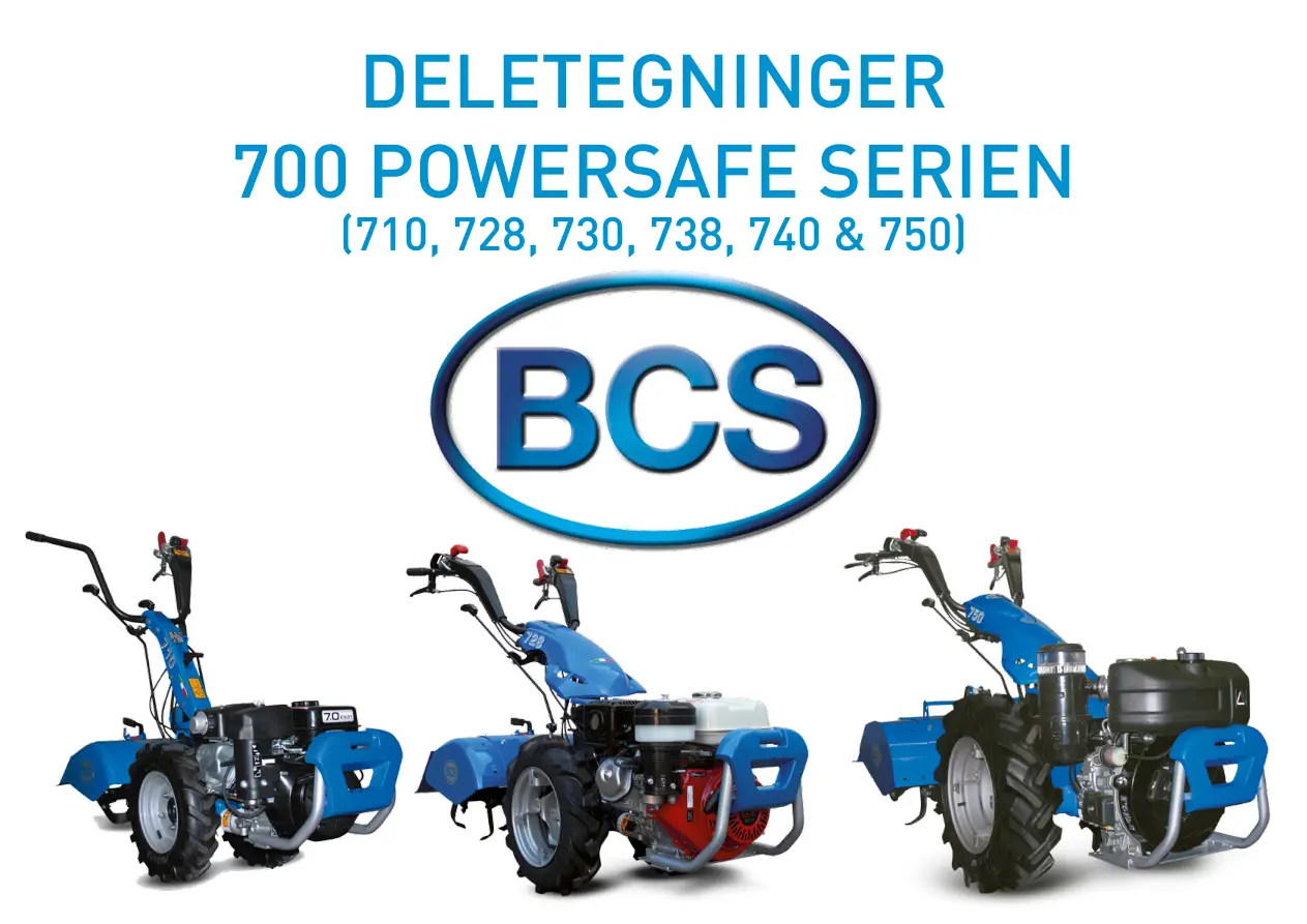 BCS 710 728 730 738 740 750 Parts Manual