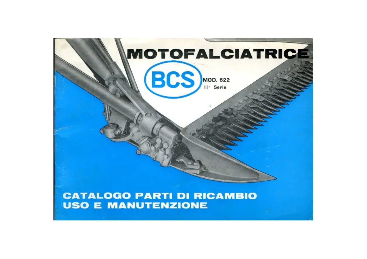 BCS Mod. 622 Ii 1965 Parts Manual