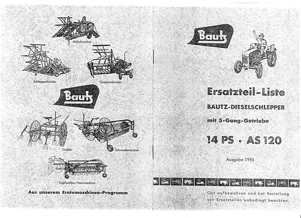 Bautz As 120 Parts Manual