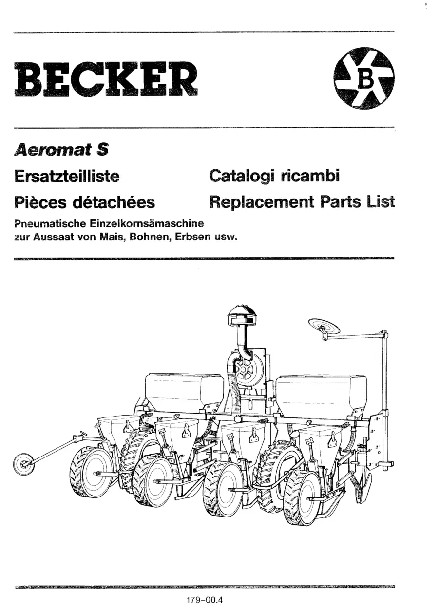 Becker Aeromat S 2 Parts Manual