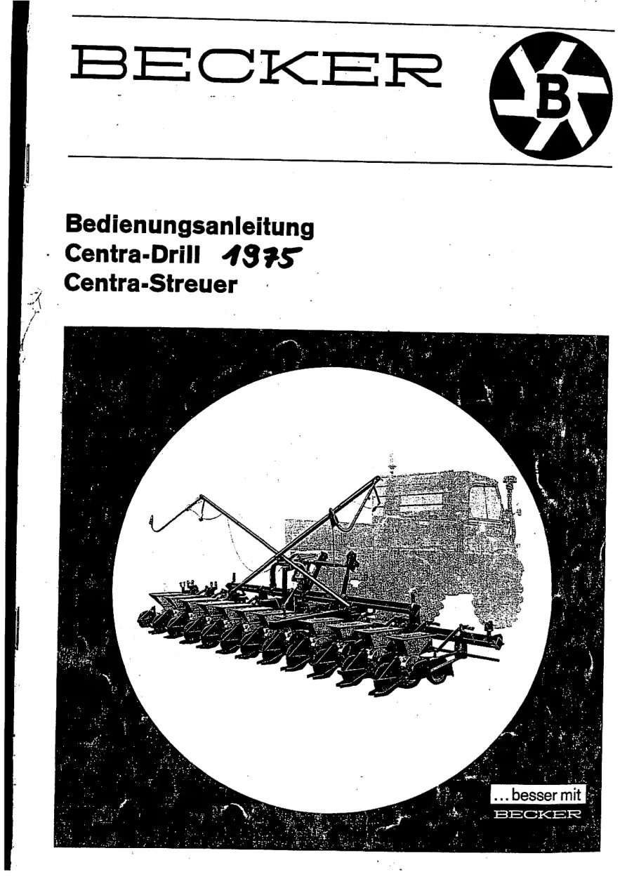 Becker Centra 1975 1975 Parts Manual