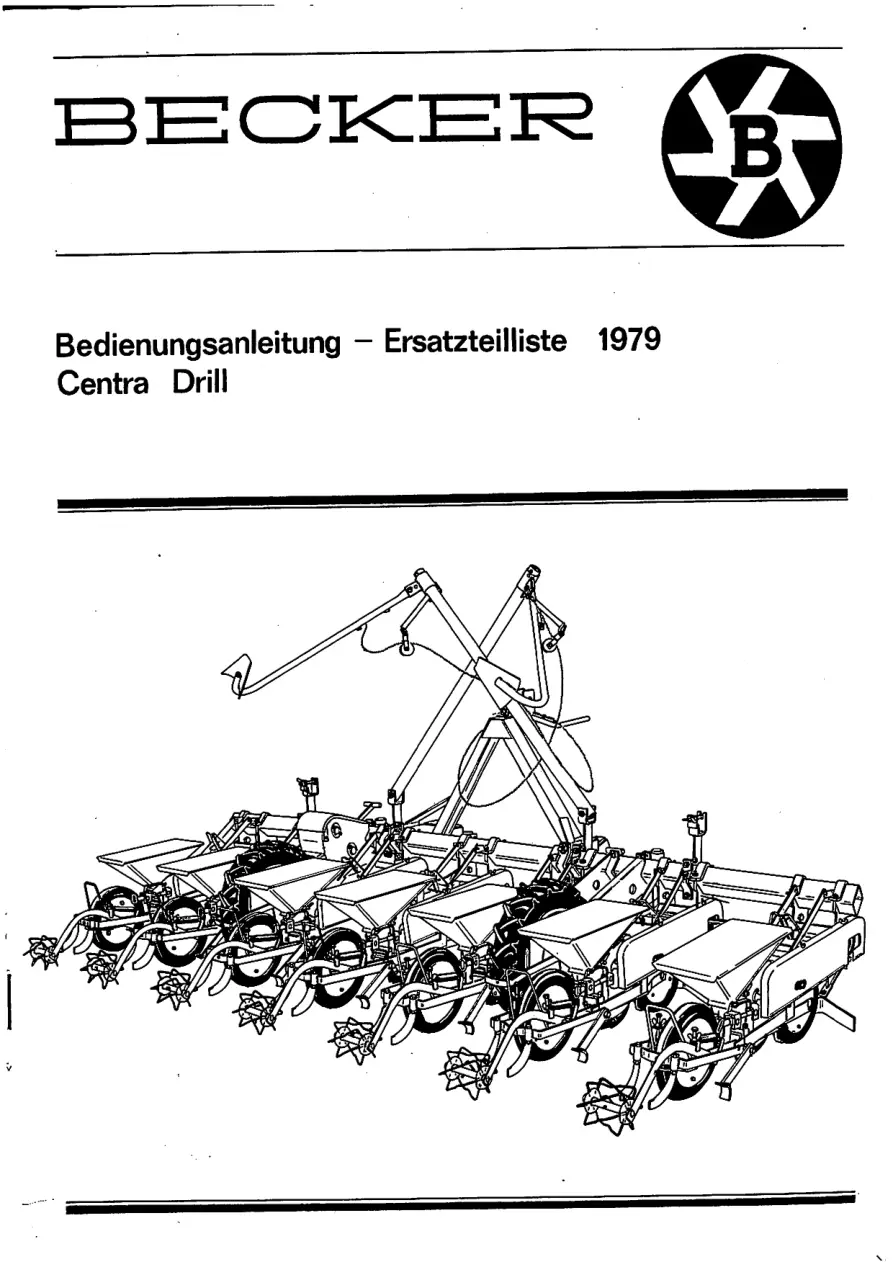 Becker Centra 1979 1979 Parts Manual