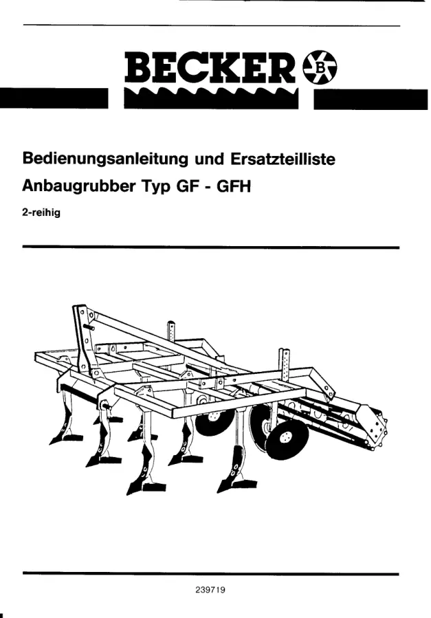 Becker Gf Gfh Parts Manual
