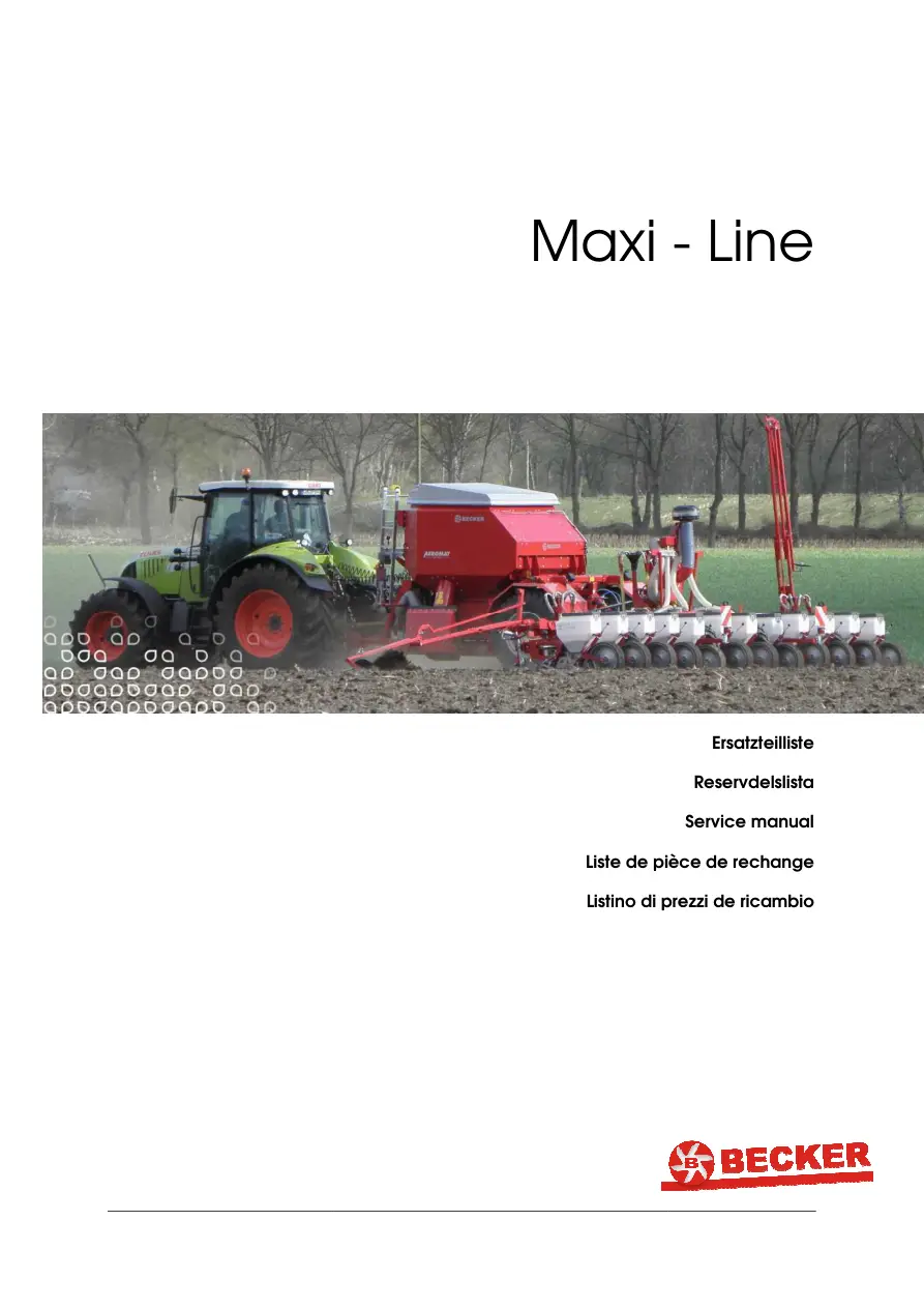Becker Maxi Parts Manual