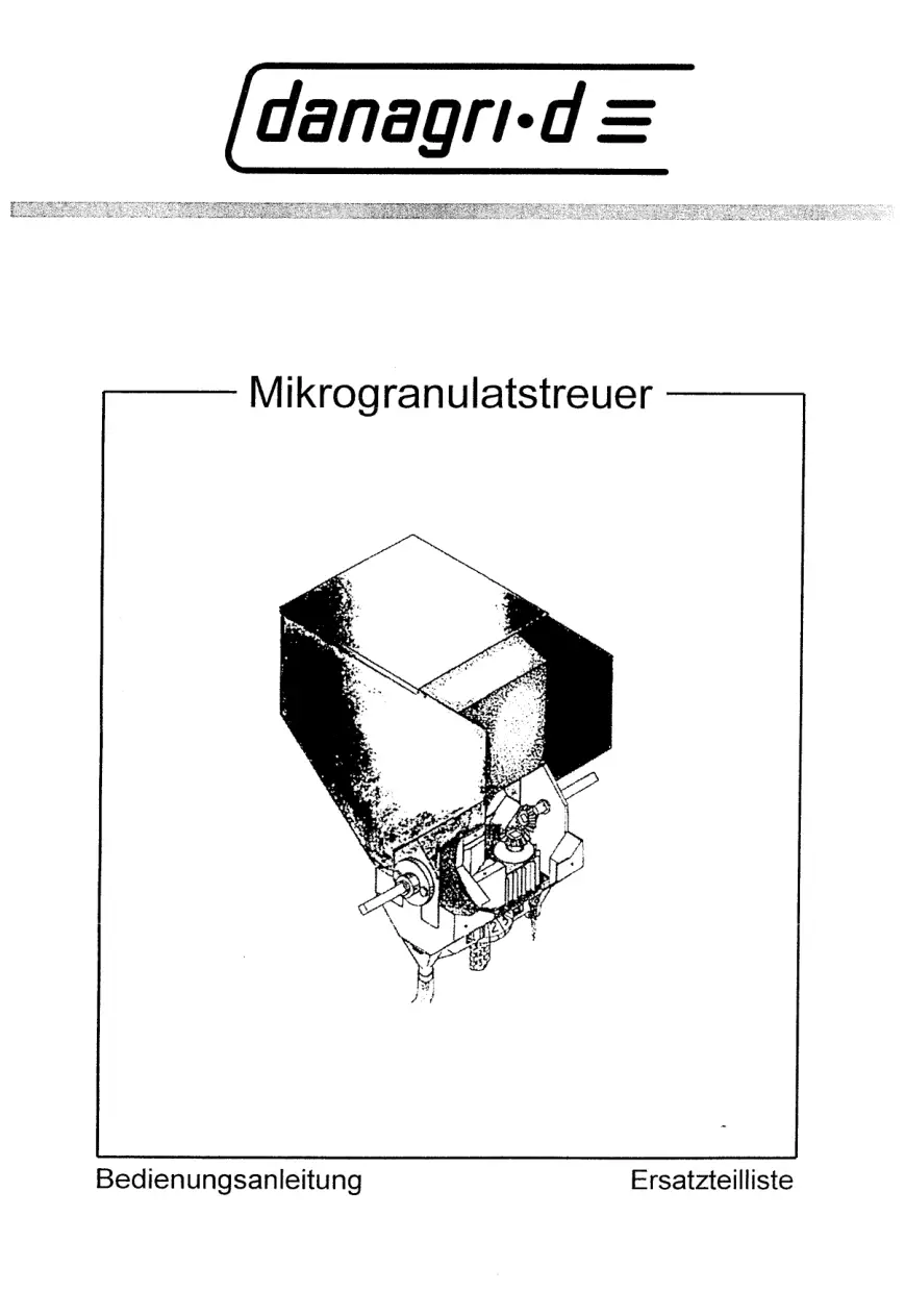 Becker Microgranulatstreuer Parts Manual
