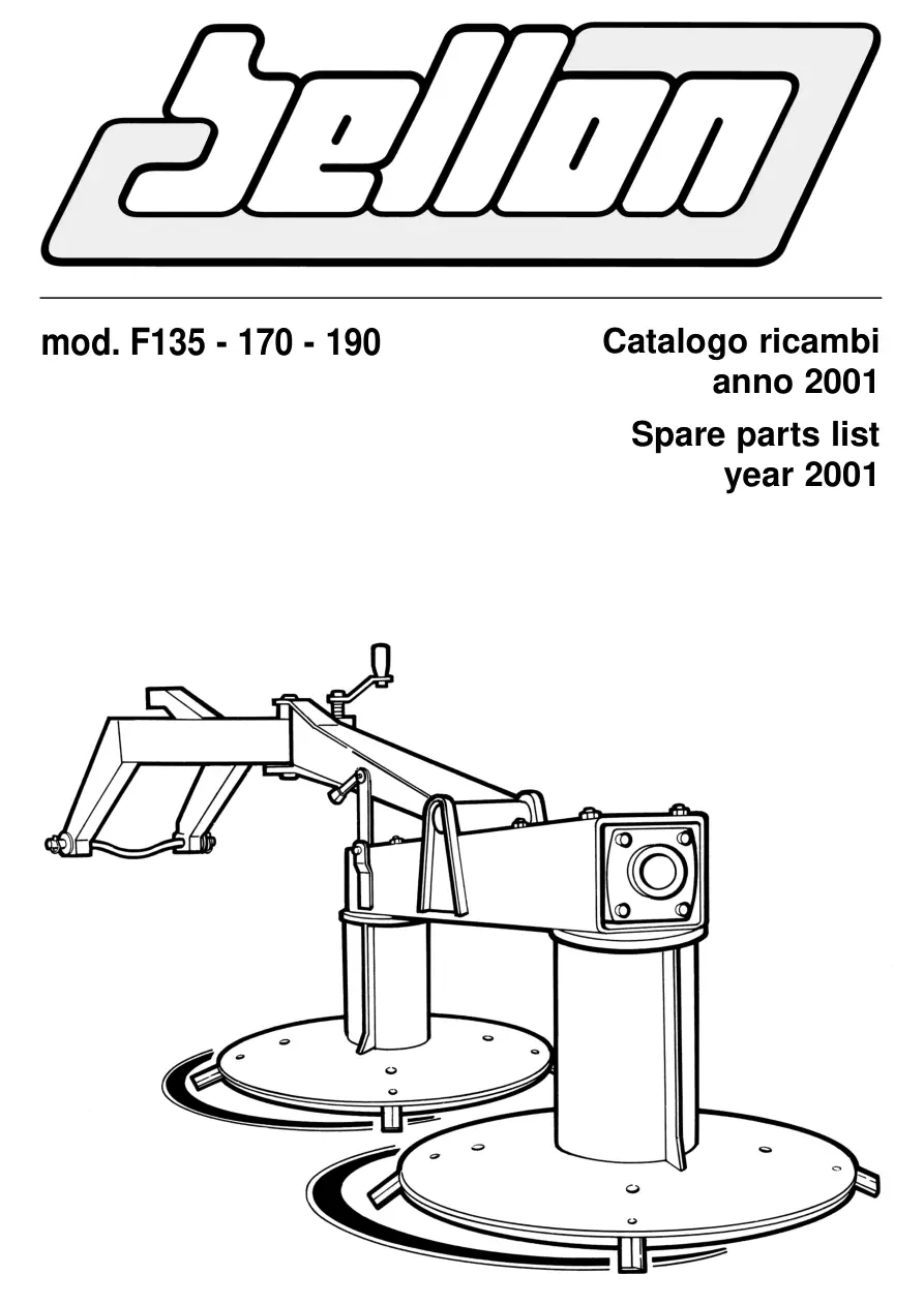Bellon F135 F170 F190 Parts Manual