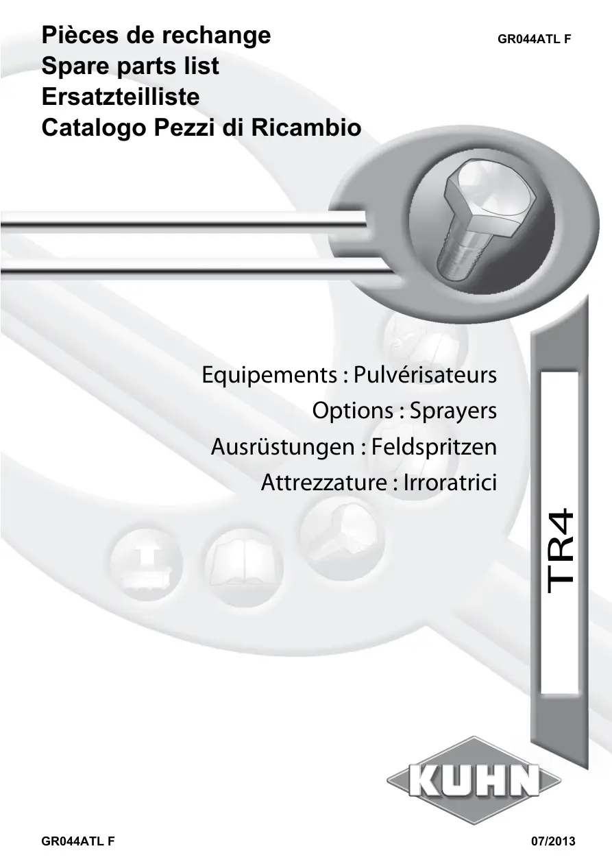 Blanchard Tr4 Parts Manual