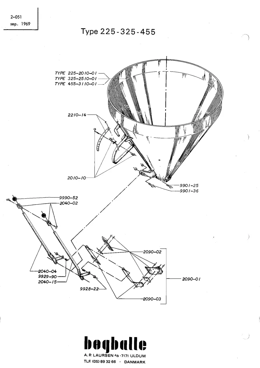Bogballe 225 325 455 Parts Manual
