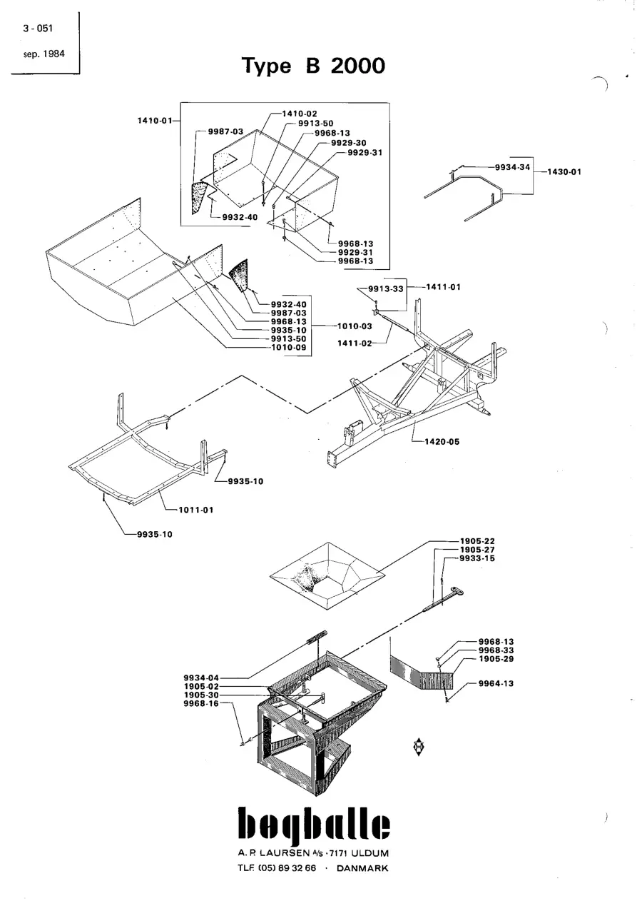 Bogballe B2000 2000 Parts Manual