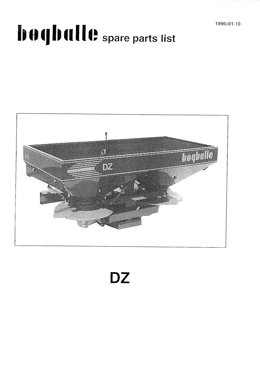 Bogballe Dz Parts Manual
