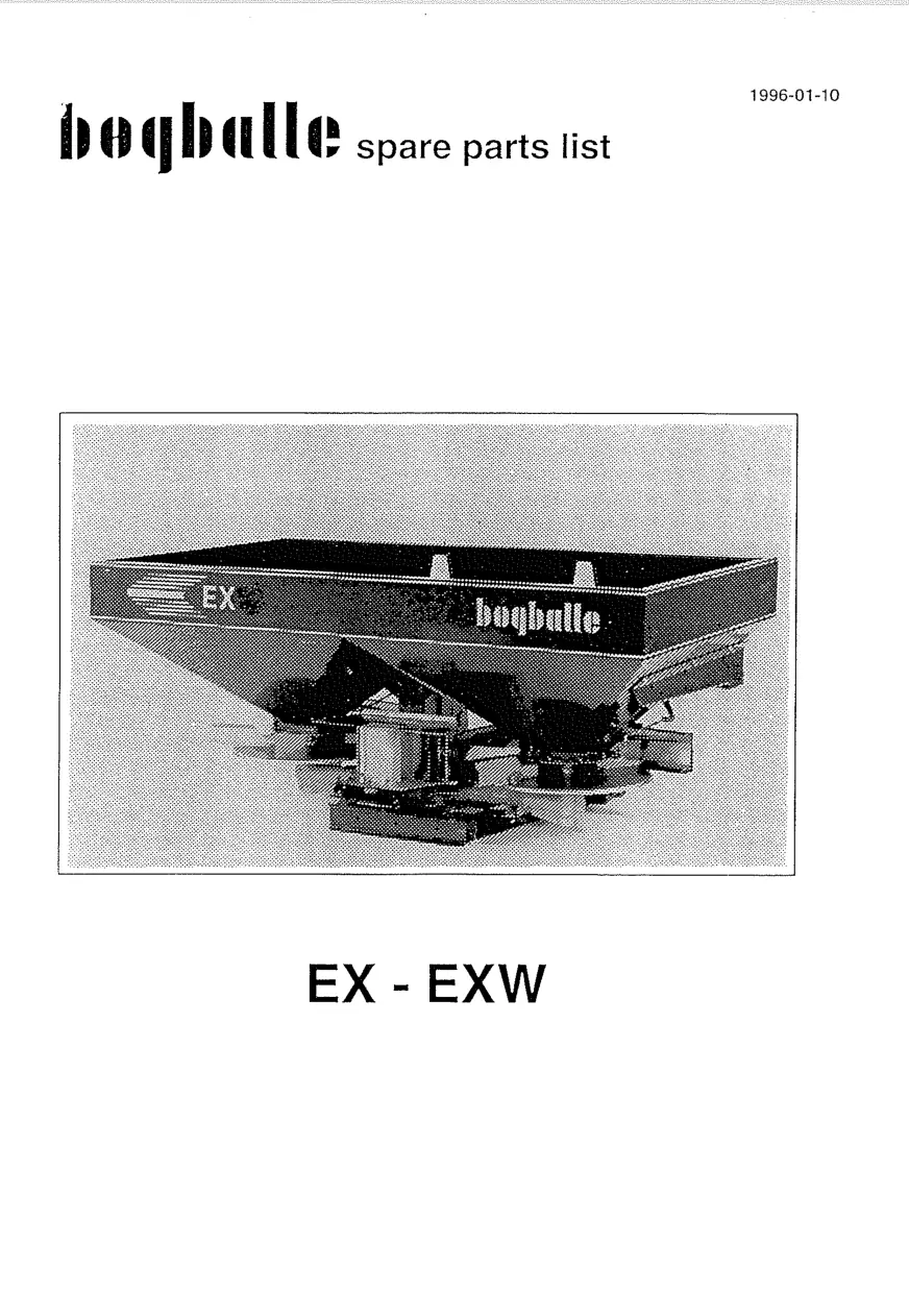Bogballe Ex Exw Parts Manual