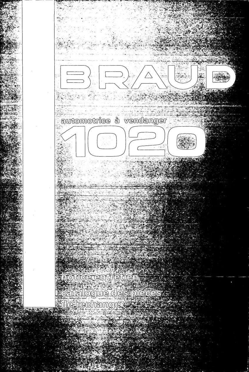 Braud 1020 Grape 1020 Parts Manual