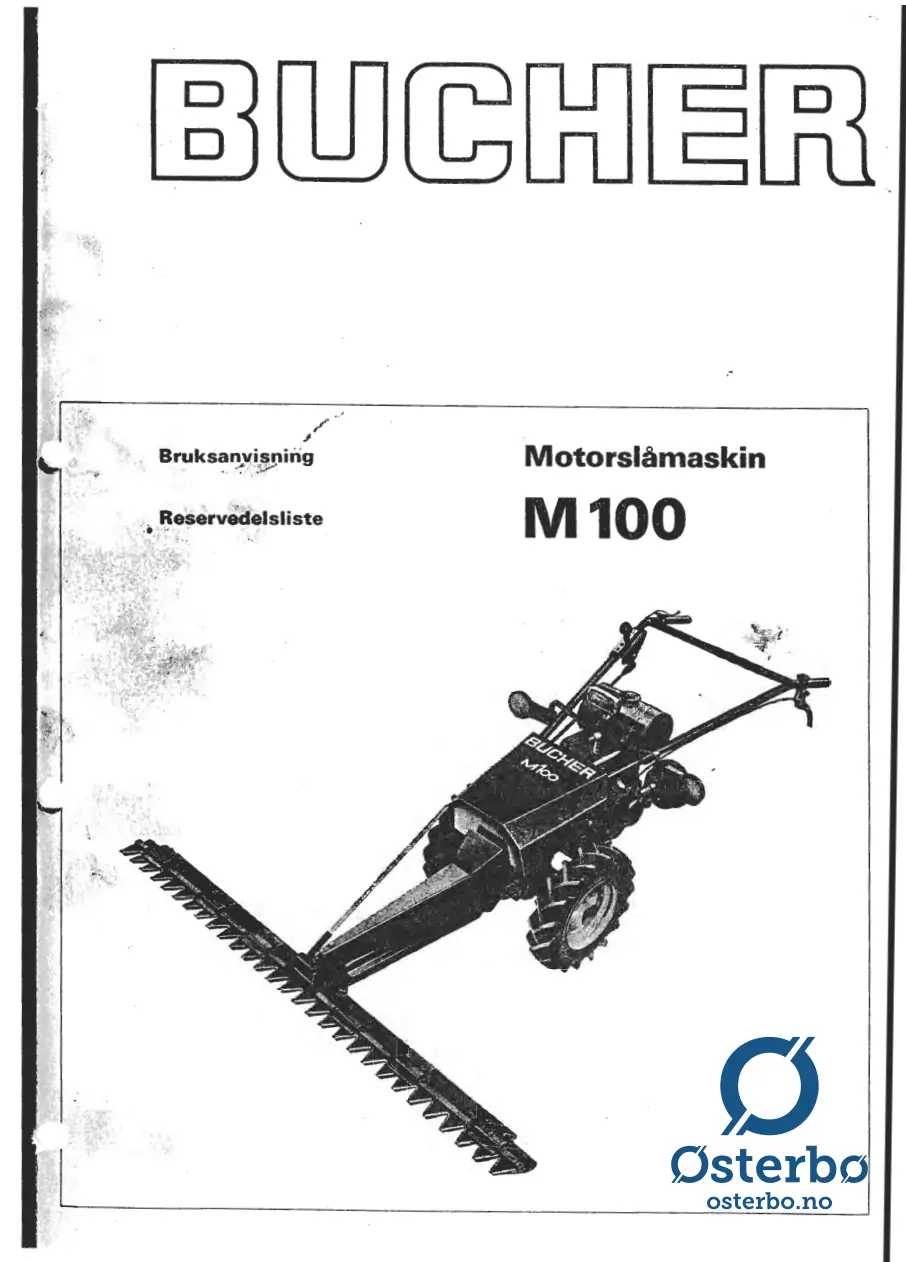 Bucher M100 Parts Manual