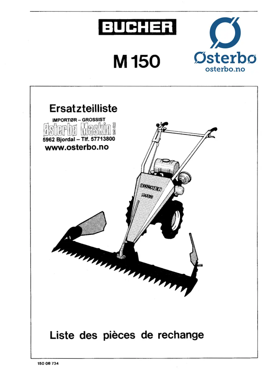 Bucher M150 Parts Manual