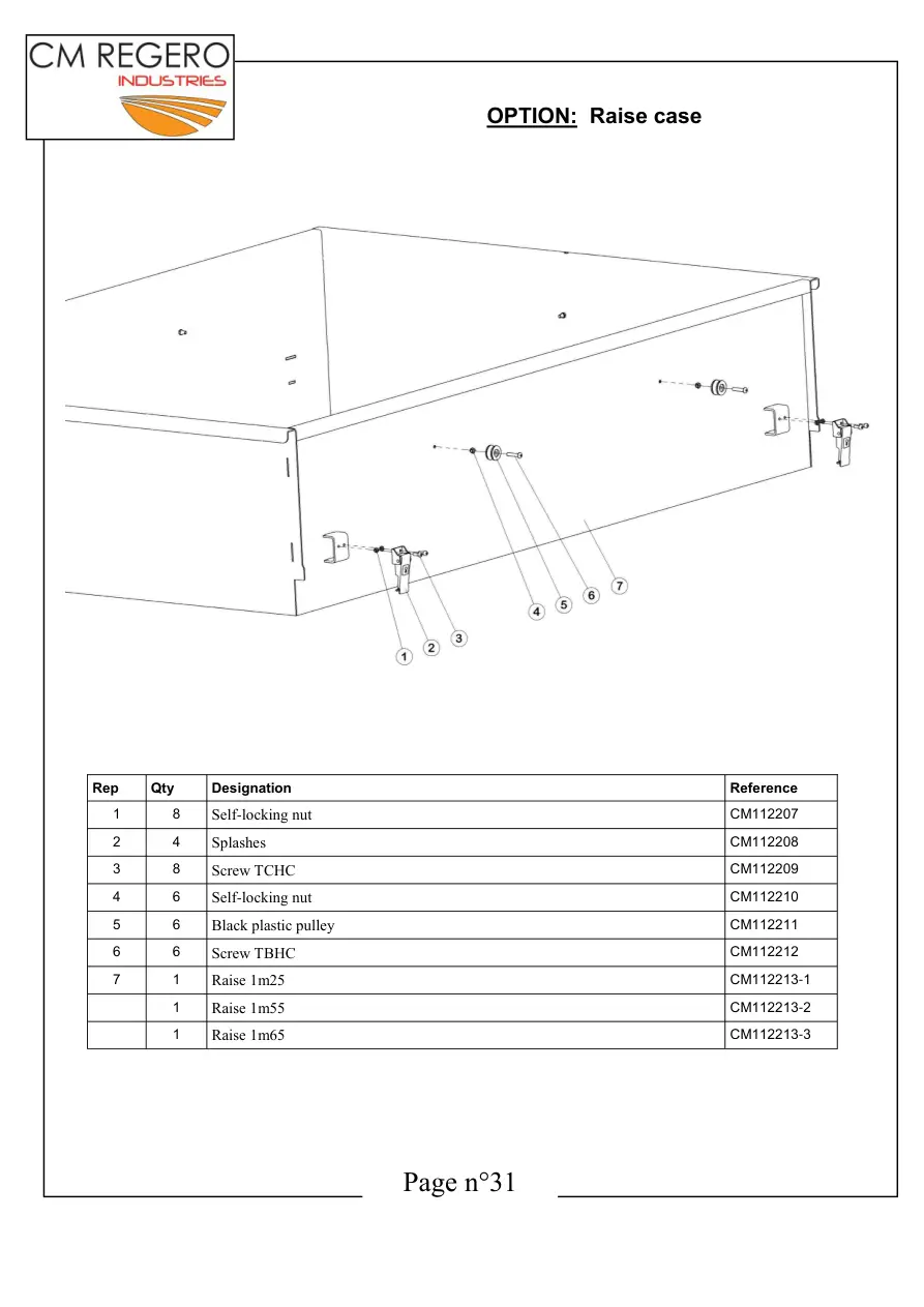 CM Regero Cm Rogero Spreading Parts Manual