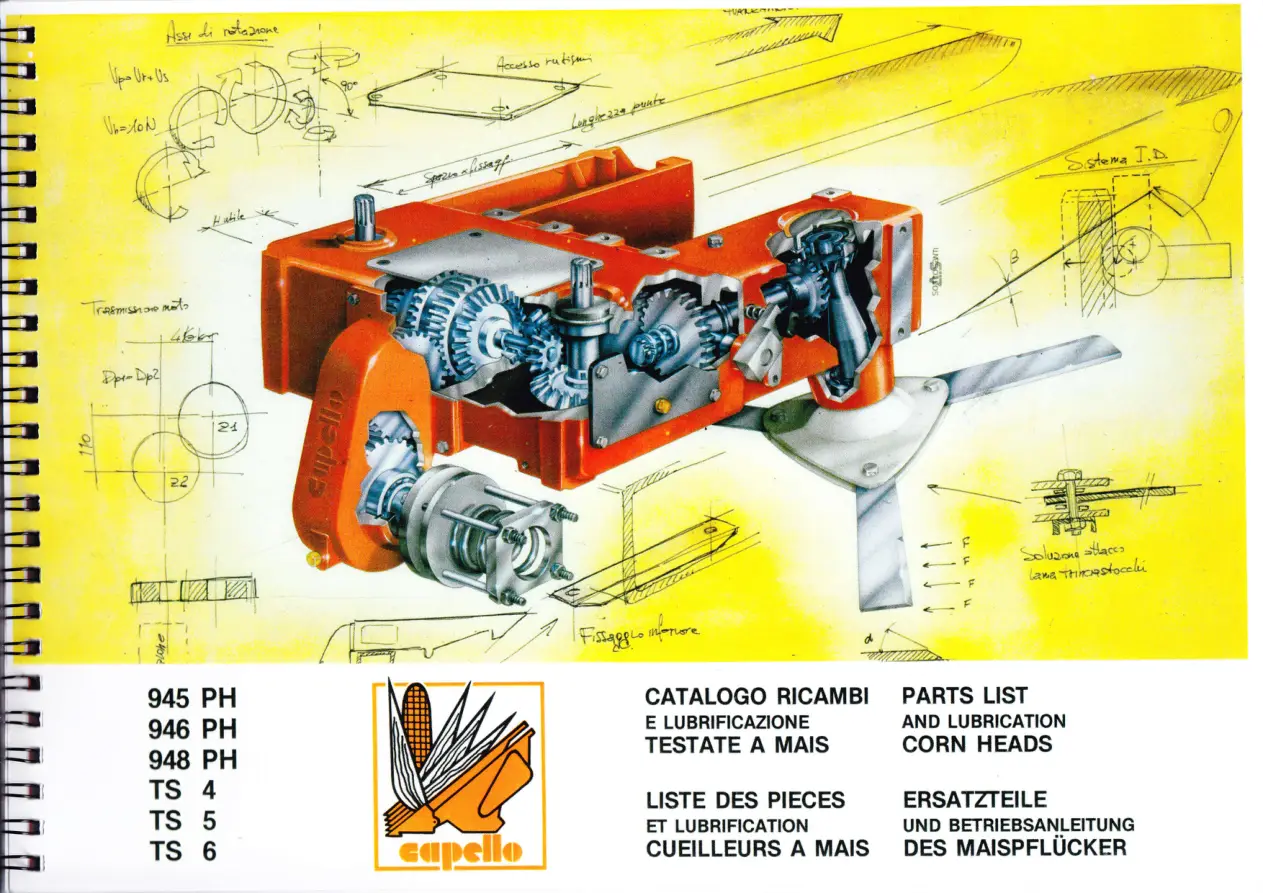 Capello 945 946 948 Ts 4 5 6 Heads Parts Manual